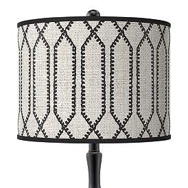 Image2 of Rustic Chic Giclee Paley Black Table Lamp more views