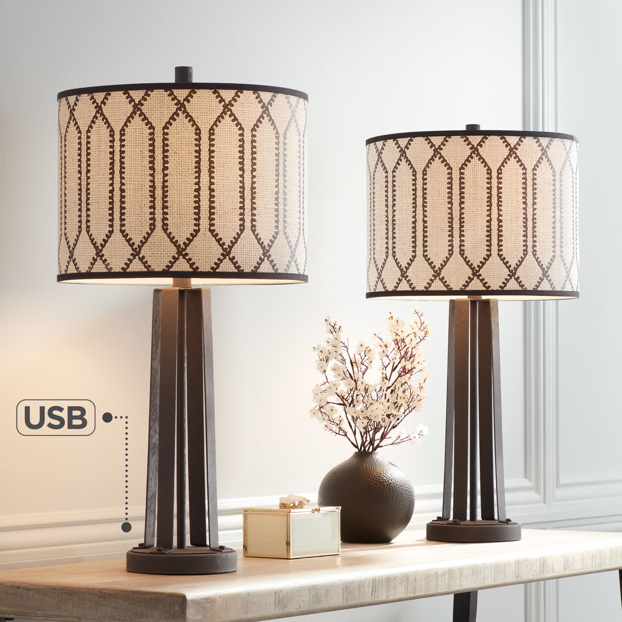 chic bedside lamps