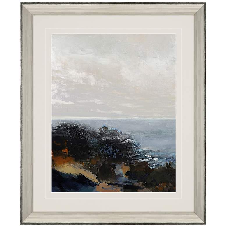 Image 1 Rustic Coast View 38" High Framed Giclee Wall Art