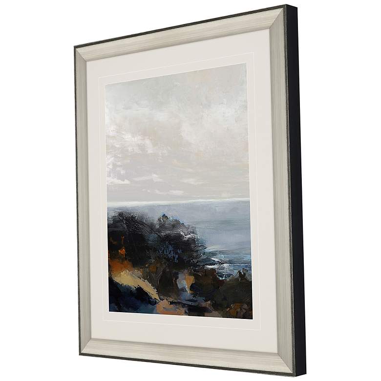 Image 3 Rustic Coast View 38" High Framed Giclee Wall Art more views