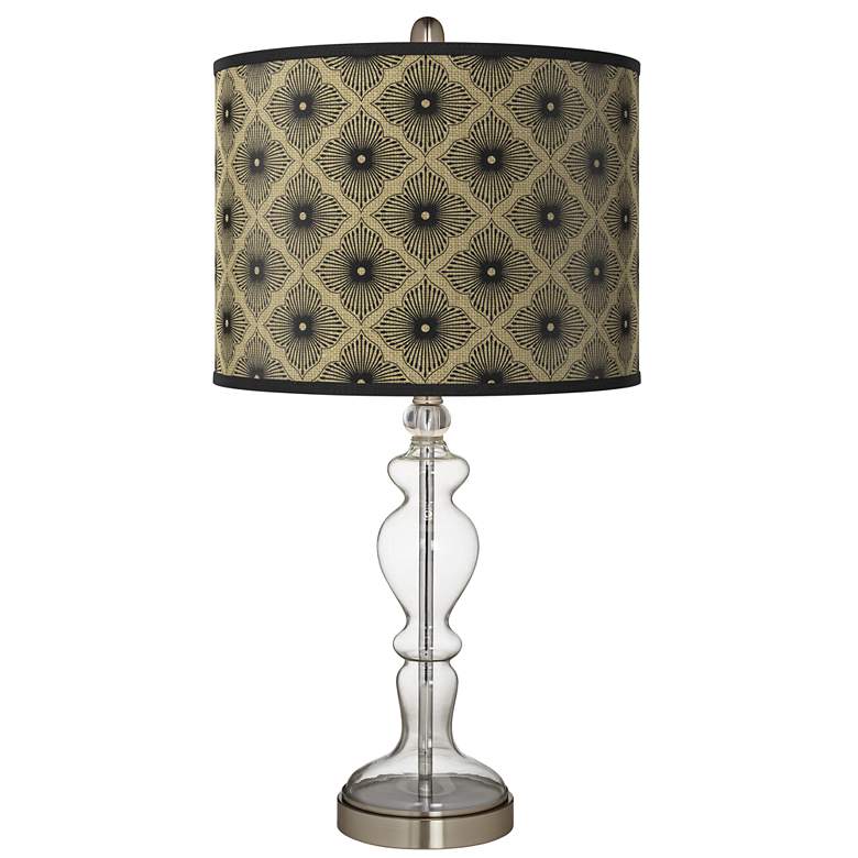 Image 1 Rustic Flora Giclee Apothecary Clear Glass Table Lamp