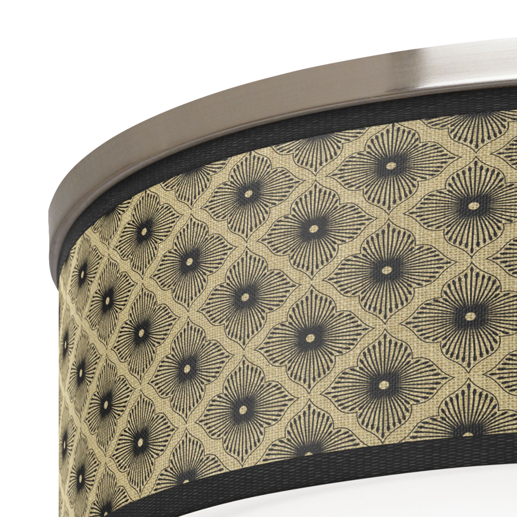 Image 2 Rustic Flora Giclee Nickel 20 1/4" Wide Ceiling Light more views