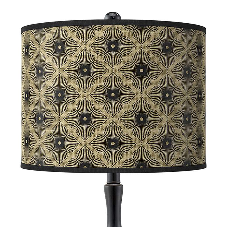 Image 2 Rustic Flora Giclee Paley Black Table Lamp more views