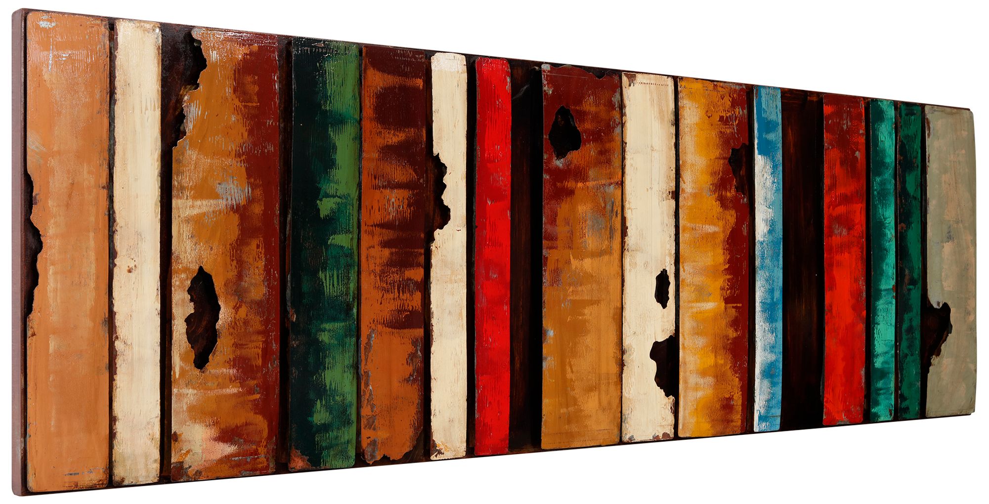 Rustic Flow 1 72"W Mixed Media Metal Dimensional Wall Art