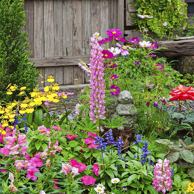 Image 2 Rustic Garden 40" High All-Season Outdoor Canvas Wall Art more views