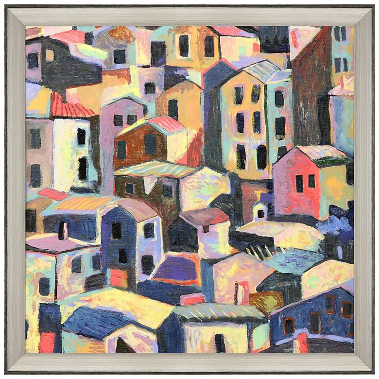 Image 3 Rustic Hilltown 40" Square Giclee Framed Wall Art