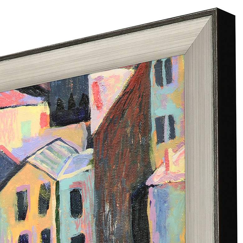 Image 4 Rustic Hilltown 40" Square Giclee Framed Wall Art more views