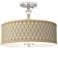 Rustic Mod Giclee 16" Wide Semi-Flush Ceiling Light