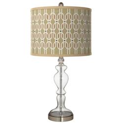 Rustic Mod Giclee Apothecary Clear Glass Table Lamp