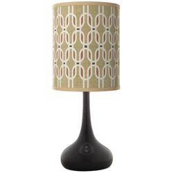 Rustic Mod Giclee Black Finish Modern Droplet Table Lamp