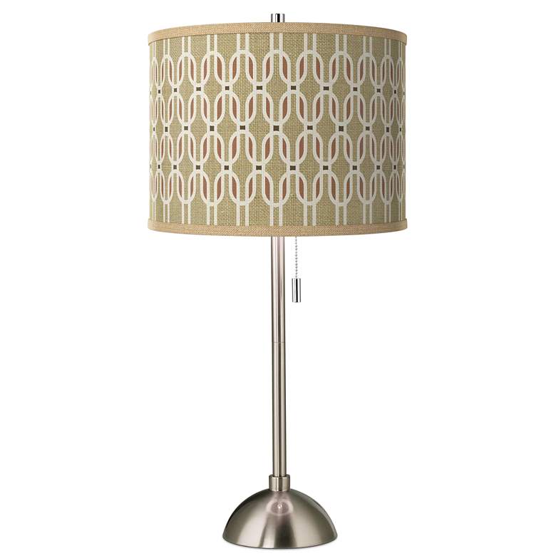 Image 1 Rustic Mod Giclee Brushed Nickel Table Lamp