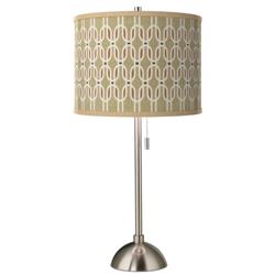Rustic Mod Giclee Brushed Nickel Table Lamp