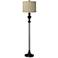 Rustic Mod Giclee Glow Black Bronze Floor Lamp