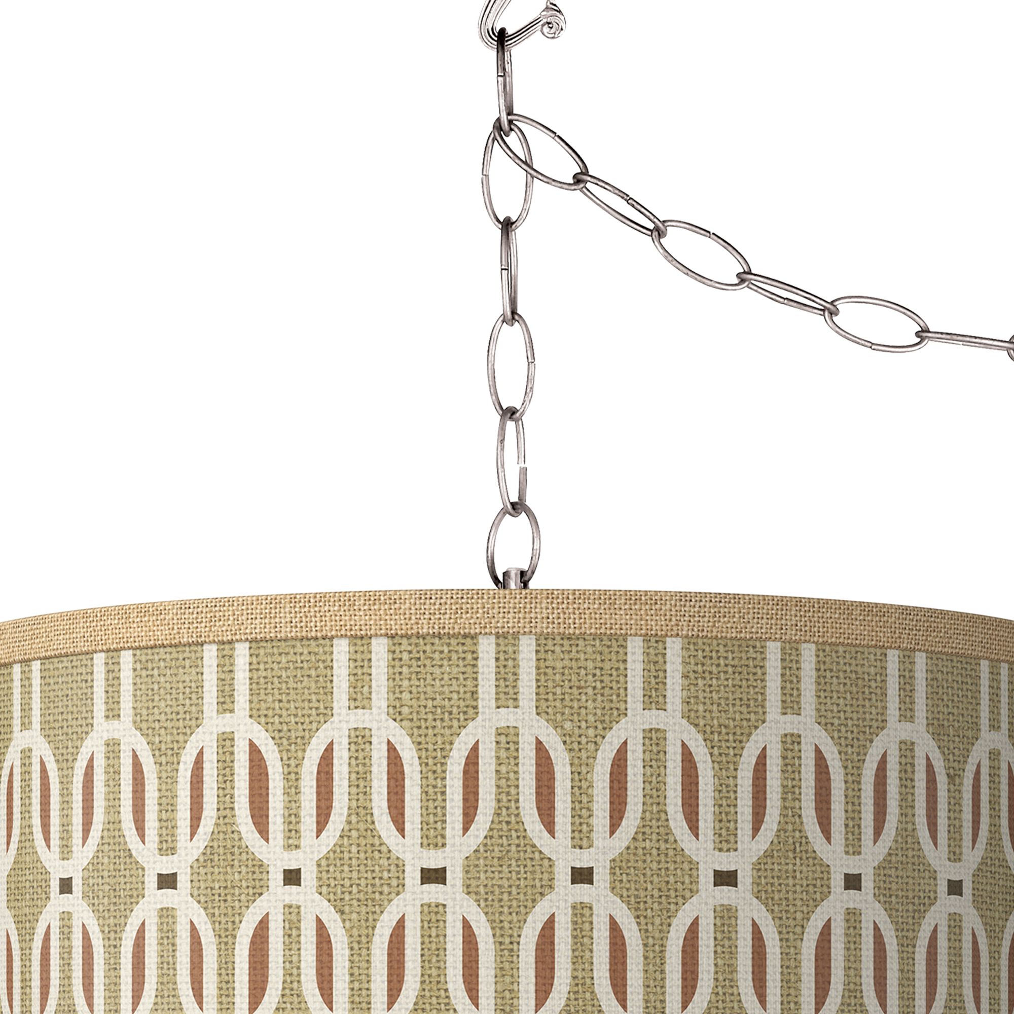 Image 2 Rustic Mod Giclee Glow Plug-In Swag Pendant more views