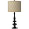 Rustic Mod Giclee Paley Black Finish Modern Table Lamp