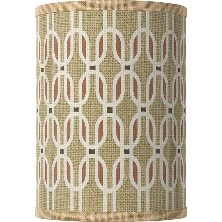 Image 1 Rustic Mod White Giclee Cylinder Lamp Shade 8x8x11 (Spider)