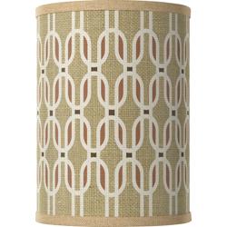 Rustic Mod White Giclee Cylinder Lamp Shade 8x8x11 (Spider)