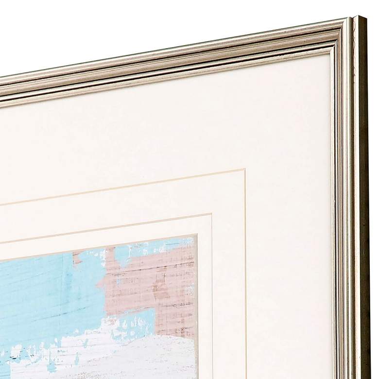 Image 4 Rustic Mosaic 21" Square 4-Piece Framed Giclee Wall Art Set more views