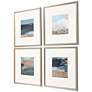 Rustic Mosaic 21" Square 4-Piece Framed Giclee Wall Art Set