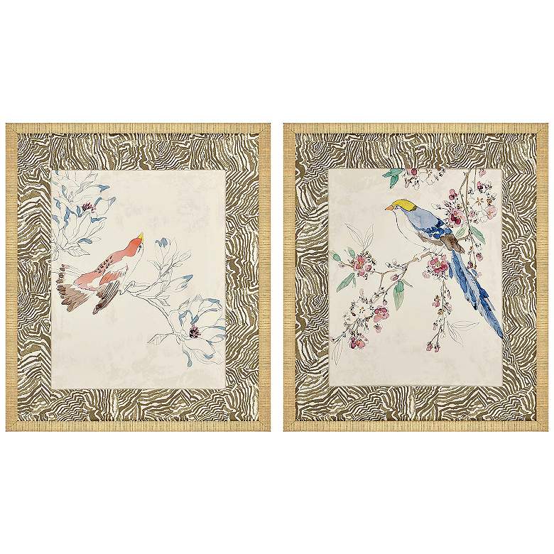 Image 2 Rustic Paradise I 24"W x 28"H Framed Art Set of 2