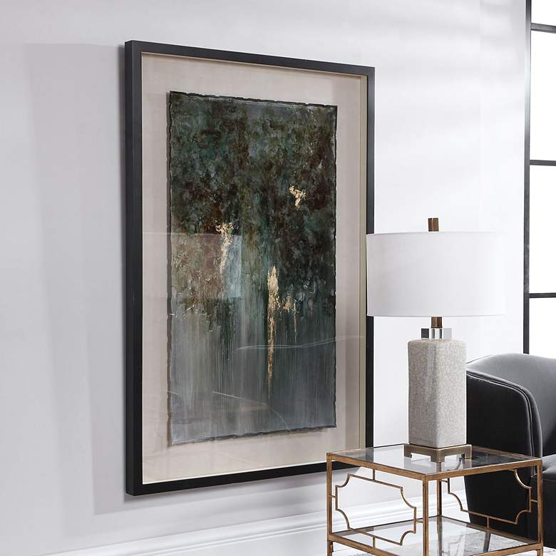 Image 1 Rustic Patina Grande 59 1/2" High Framed Wall Art