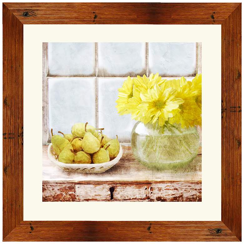 Image 1 Rustic Pears 24 inch Square Framed Wall Art