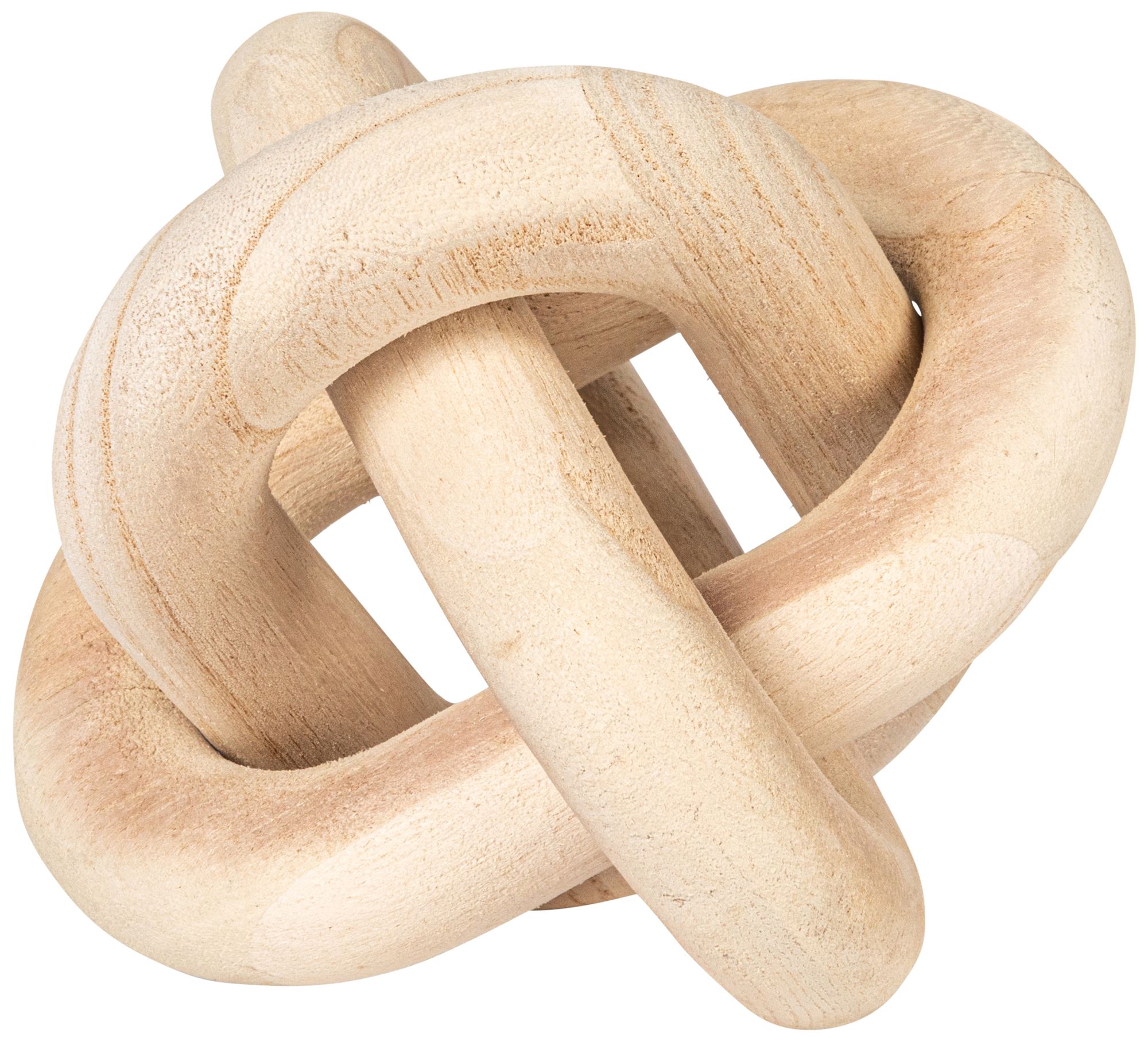 Image 4 Rustic Pine Wood Chain Link Decor, Natural more views