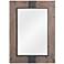 Rustic Reflection I Wood 35 1/2" x 48" Wall Mirror