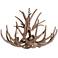 Rustic Woods 29" Wide 6-Light Rustic Faux Antler Chandelier