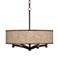 Rustic Woodwork Ava 6-Light Bronze Pendant Chandelier