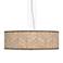 Rustic Woodwork Giclee 24" Wide 4-Light Pendant Chandelier
