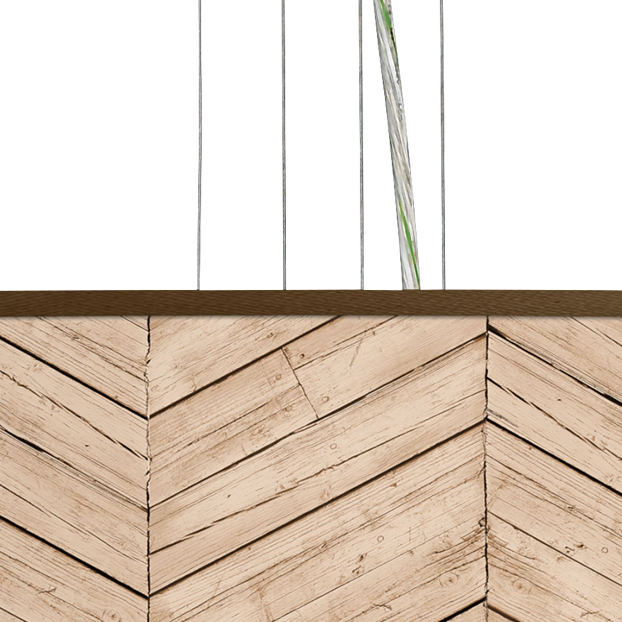 Image 2 Rustic Woodwork Giclee 24" Wide 4-Light Pendant Chandelier more views