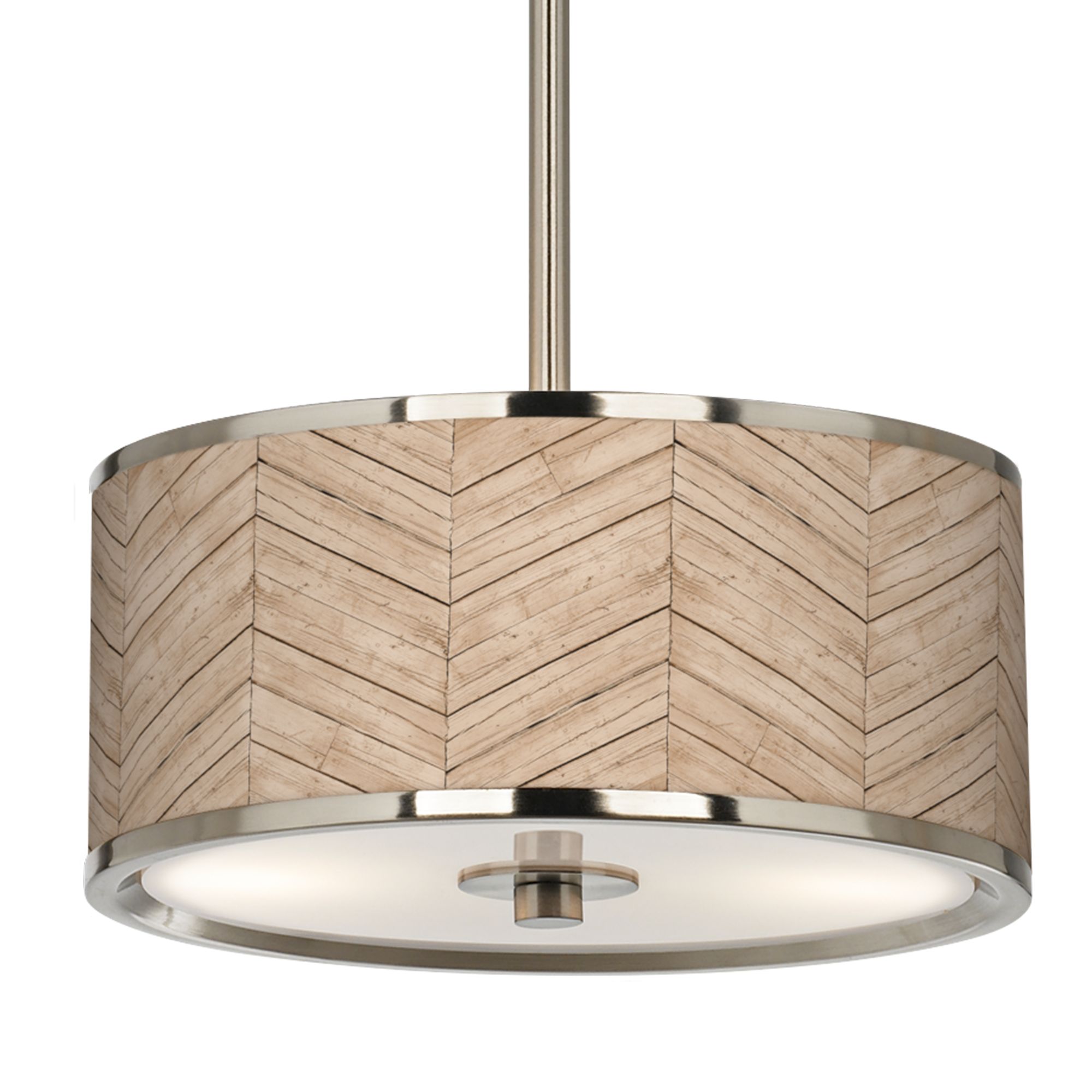 Image 3 Rustic Woodwork Giclee Glow 10 1/4" Wide Pendant Light more views