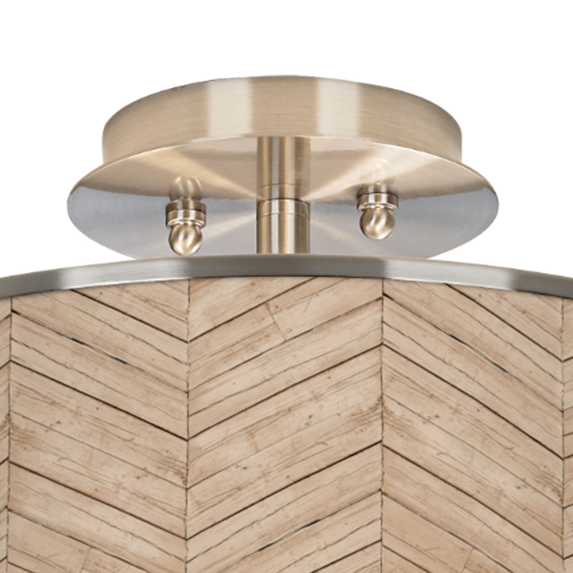 Image 2 Rustic Woodwork Giclee Glow 14" Wide Ceiling Light more views