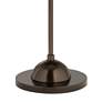 Rustic Woodwork Giclee Glow Bronze Club Floor Lamp