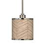 3_Rustic Woodwork Giclee Glow Mini Pendant Light more views