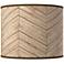 Rustic Woodwork Giclee Round Drum Lamp Shade 14x14x11 (Spider)