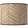Rustic Woodwork Giclee Round Drum Lamp Shade 15.5x15.5x11 (Spider)
