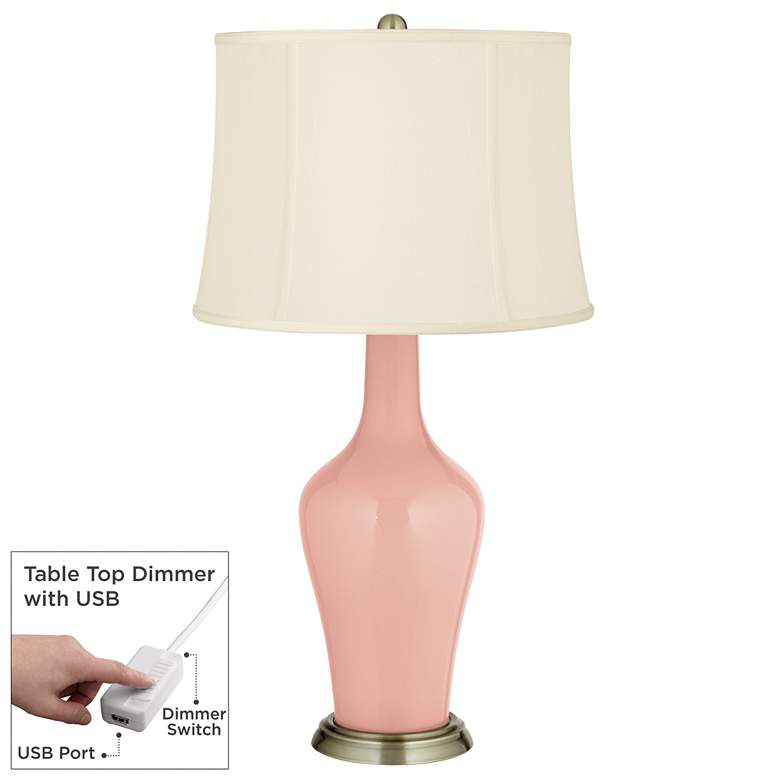 Image 1 Rustique Anya Table Lamp with Dimmer