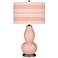 Rustique Bold Stripe Double Gourd Table Lamp