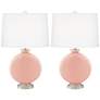 Rustique Coral Carrie Table Lamps Set of 2 from Color Plus