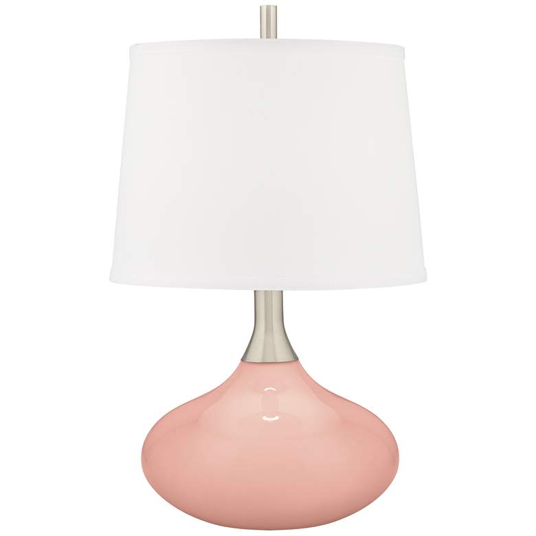 Image 2 Rustique Felix Modern Table Lamp with Table Top Dimmer