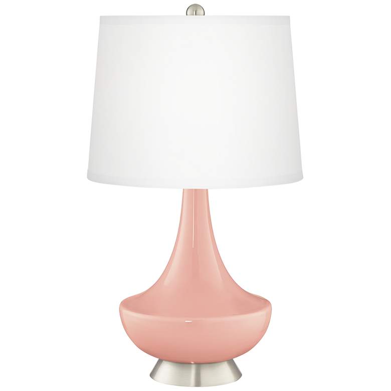 Image 2 Rustique Gillan Glass Table Lamp with Dimmer