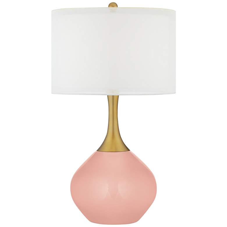 Image 1 Rustique Nickki Brass Modern Table Lamp