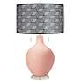 Rustique Toby Table Lamp With Black Metal Shade