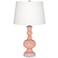Rustique Warm Coral Apothecary Table Lamp