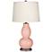 Rustique Warm Coral Double Gourd Table Lamp from Color Plus