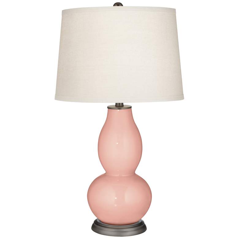 Image 2 Rustique Warm Coral Double Gourd Table Lamp from Color Plus