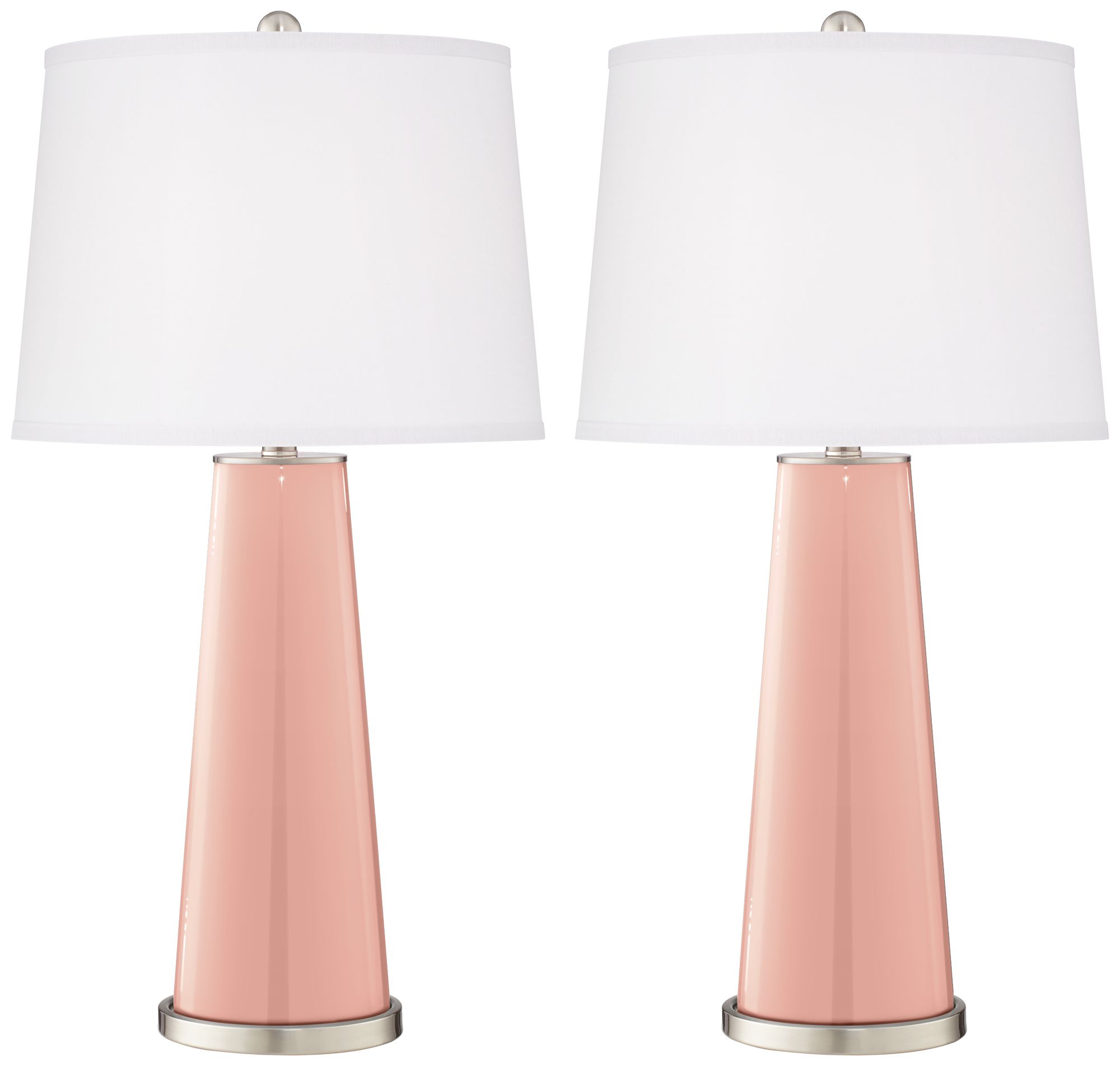 coral pink table lamp