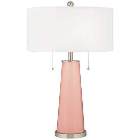 Image1 of Rustique Warm Coral Peggy Glass Table Lamp